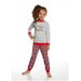 Пижама Cornette для девочек, размер 86-92, серый