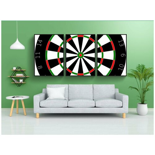 фото Набор модулных постеров для интерьера "мишень, отдых, доска" 60x90 см. в тубусе, без рамки lotsprints