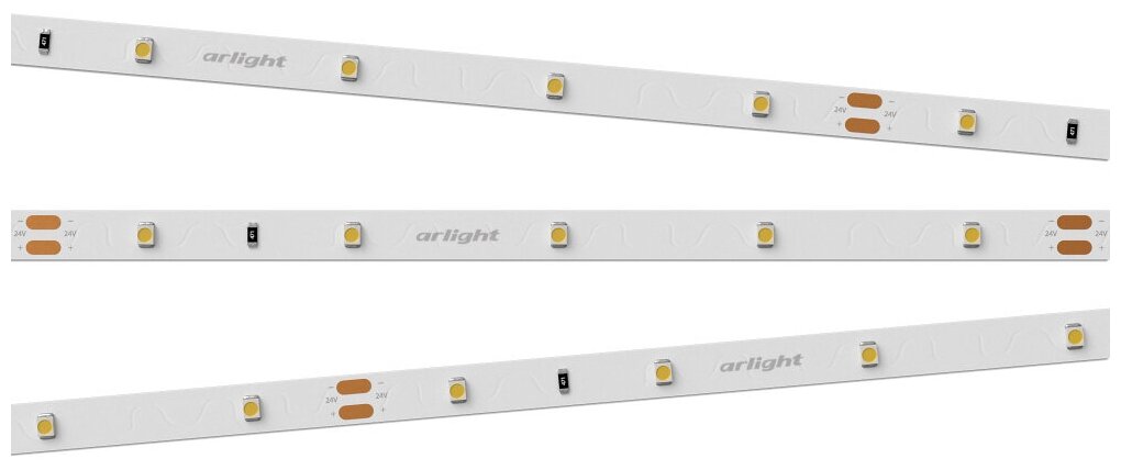 Лента RT 2-5000 24V Warm3000 0.5x (3528, 150 LED, LUX) (arlight, 2.9 Вт/м, IP20)