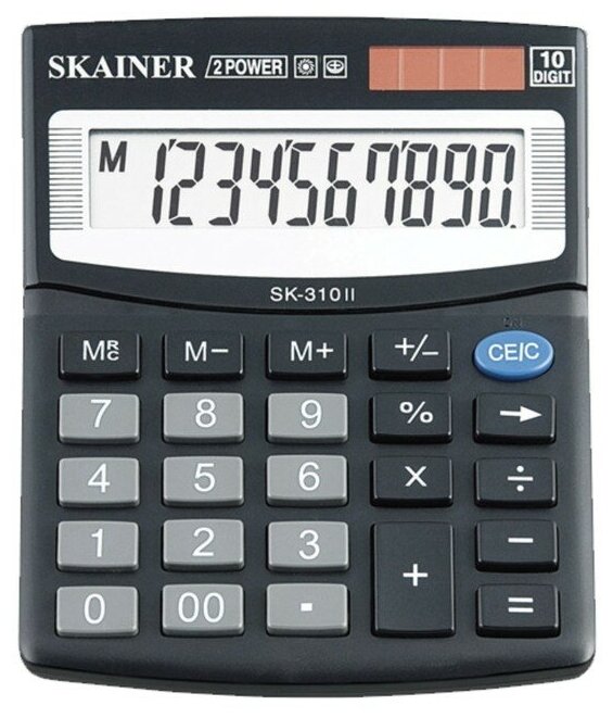 Калькулятор настольный бухгалтерский Skainer SK-310II