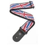 PLANET WAVES 50A11 WOVEN STRAP UNION JACK тканый гитарный ремень, британский флаг - изображение