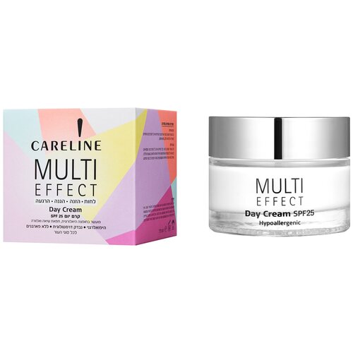 Careline Multi Effect Day Cream SPF25 Активный дневной крем для лица, шеи и зоны декольте SPF25, 50 мл