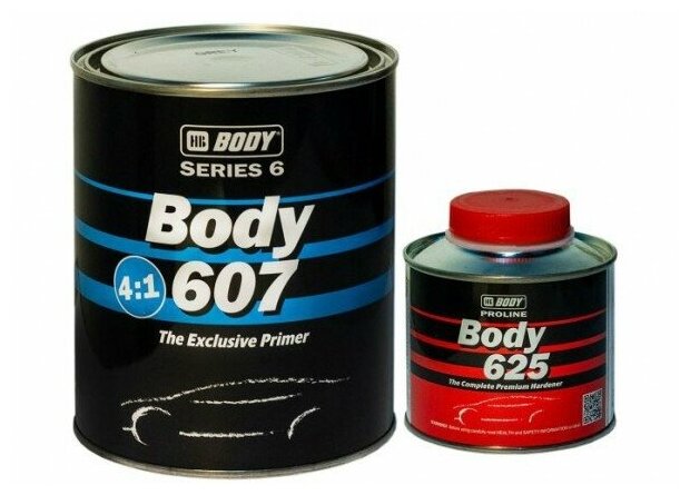 Body 607 Грунт- наполнитель акриловый 4:1 серый___0,8 л+0.2 л отв.