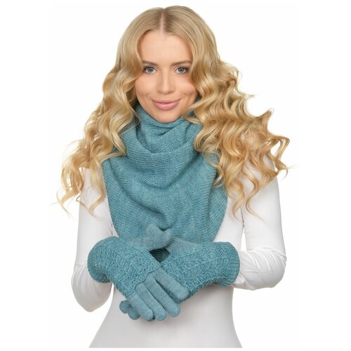 фото Перчатки lambonika лямими, цвет: синевато-зеленый;морская волна, размер: 6,5