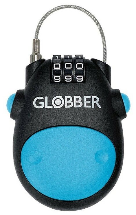 Globber Трос-замок Globber Lock, цвет Голубой