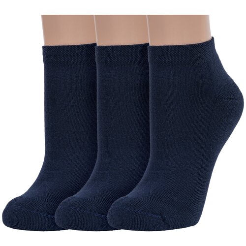 фото Женские носки rusocks укороченные, размер 23-25, синий