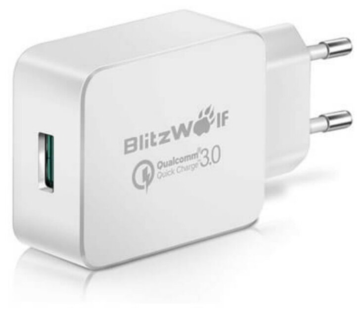 Сетевое зарядное устройство BlitzWolf BW-S5 Quick Charge 3.0 White