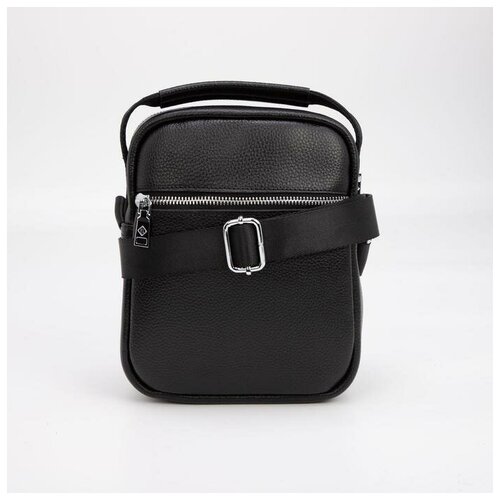 фото Планшет мужской, отдел на молнии, 3 наружных кармана, регулируемый ремень, цвет чёрный zr store