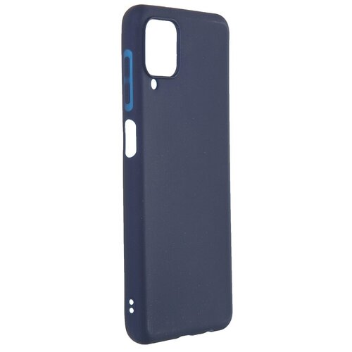 фото Чехол neypo для samsung galaxy a12 2021 soft matte silicone dark blue nst20526