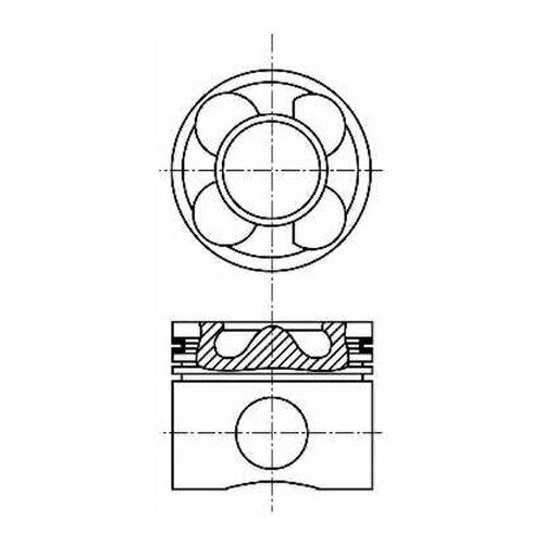 Поршень Nural 8713640700 для Mercedes C-CLASS CL203, S203, W203, CLC-CLASS CL203, CLK C209, E-CLASS S211