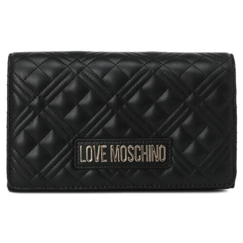 Сумка клатч LOVE MOSCHINO, черный сумка love moschino фактура гладкая черный