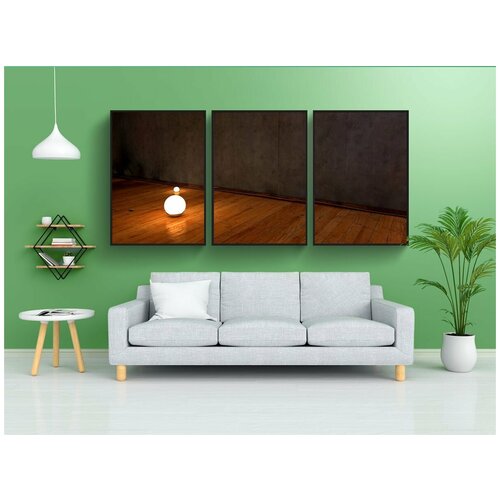 фото Набор модулных постеров для интерьера "свет, пространство, светлое пространство" 60x90 см. в тубусе, без рамки lotsprints