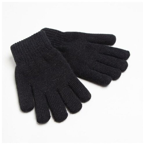 фото Перчатки minaku женские двухслойные однотонные, цвет бежевый, размер 6,5