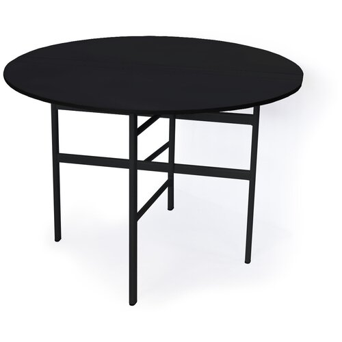 Круглый стол-книжка «Фалена», 110, венге, черный