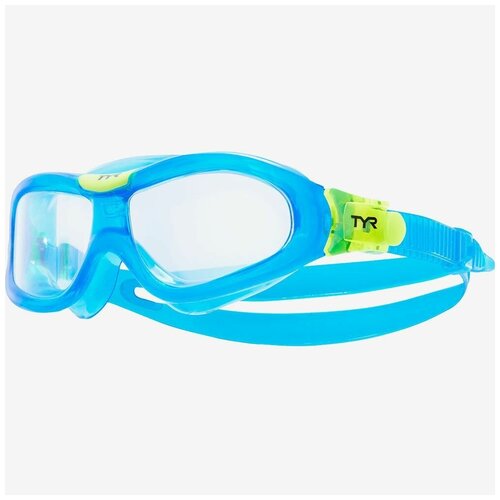 фото Маска для плавания детская tyr orion swim mask kids 105, цвет - голубой