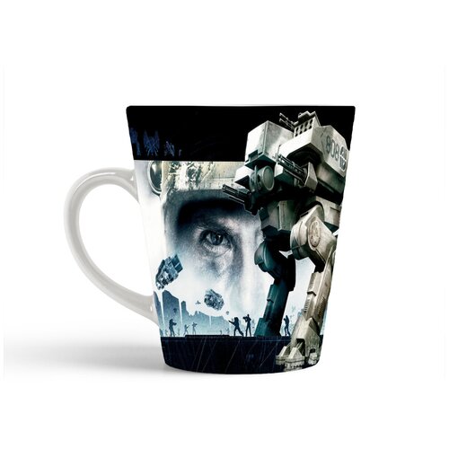 фото Кружка-латте coolpodarok battlefield 2142 робот пушки пулемёты глаз