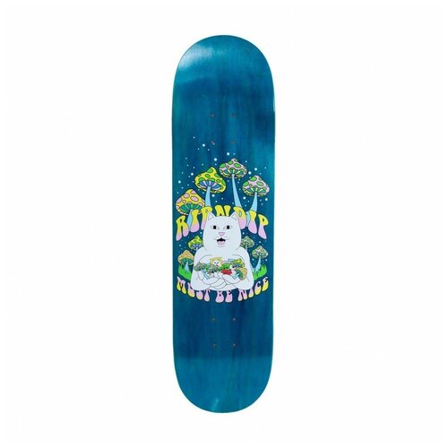 фото Дека для скейтборда ripndip trippy treatz board blue 8.5 дюймов 2021