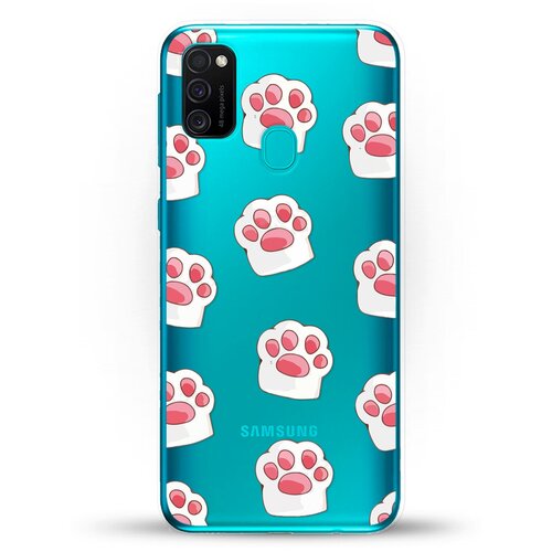 фото Силиконовый чехол лапки на samsung galaxy m21 andy & paul