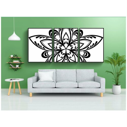 фото Набор модулных постеров для интерьера "цветок, звезда, аннотация" 60x90 см. в тубусе, без рамки lotsprints