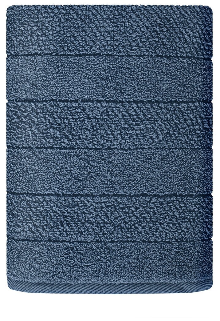 Комплект махровых полотенец LOVEME, 4 предмета (50х90см - 2шт. и 70х140см - 2 шт.), коллекция Milano, пудровый голубой/тёмно-лазурный, 100% хлопок - фотография № 5