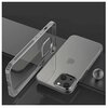 Прозрачный cиликоновый чехол-накладка для iPhone 13 mini с защитой камеры - изображение