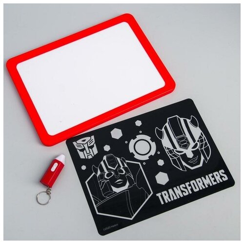 Набор для рисования в темноте, планшет А5, Трансформеры