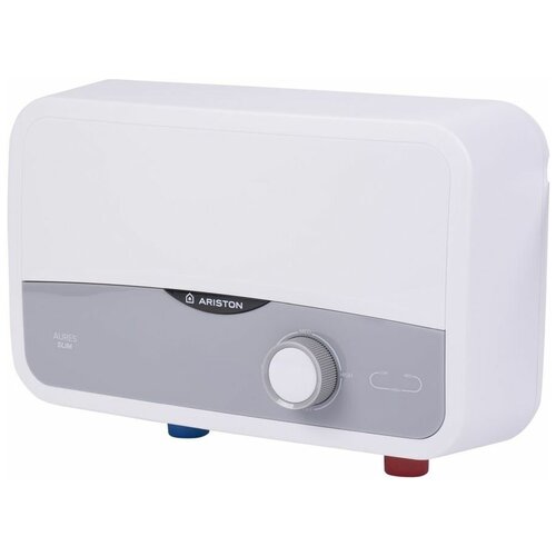 Водонагреватель Ariston Aures S 35 COM PL проточный 35кВт кран и душ серебристый 3520010-v 729000₽