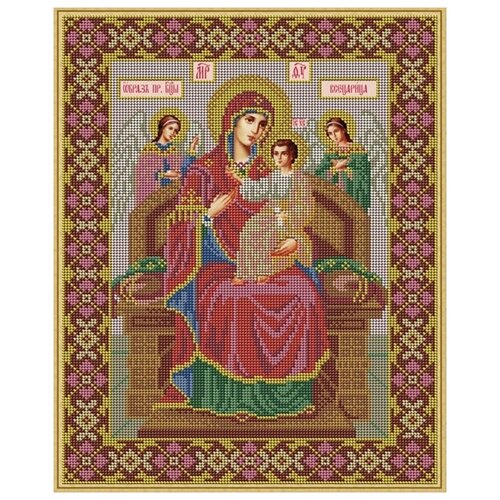Galla Collection Набор для вышивания бисером Икона Божией Матери Всецарица (И045), 35 х 28 см