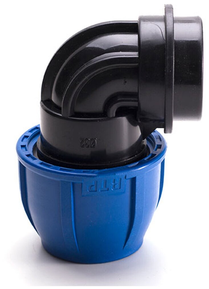 фото ПНД уголок РосТурПласт с внутренней резьбой 1 1/4", 50 мм