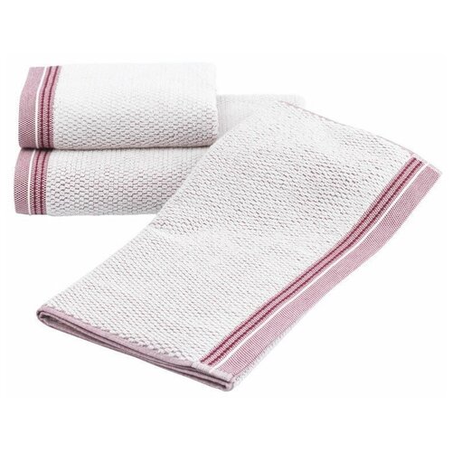 фото Набор полотенец для ванной 2 пр. soft cotton terra хлопковая махра бордовый