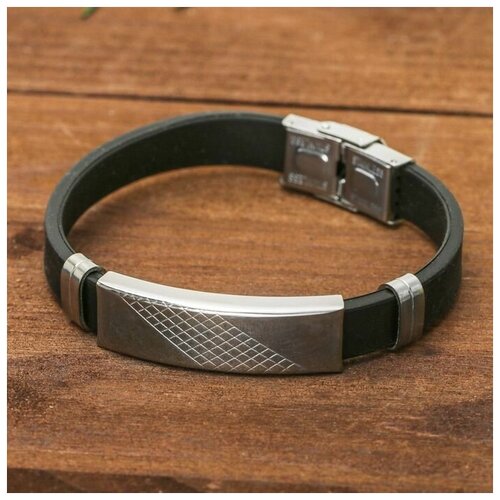 фото Браслет queen fair, металл, размер 23 см, черный