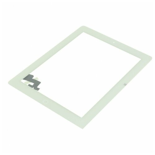 Тачскрин для Apple iPad 2 + кнопка Home, белый тачскрин cенсорное стекло для apple ipad 2 в сборе кнопка home белый