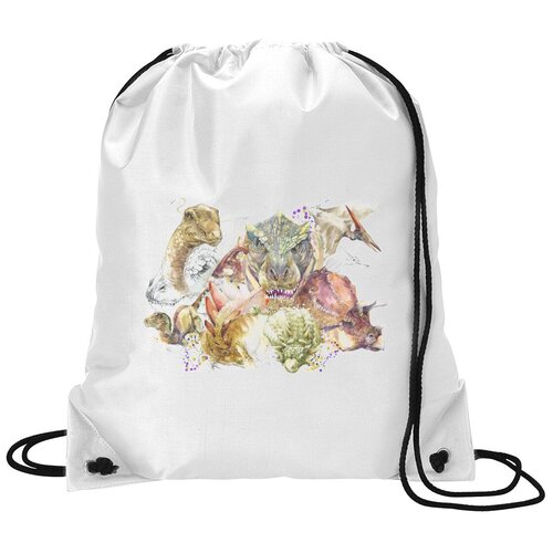 фото Сумка для обуви coolpodarok краски. динозавры