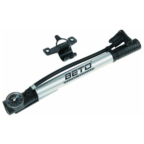 Велонасос BETO алюминий ножной упор с манометром универсальная головка Т-ручка 5-470235 312500₽
