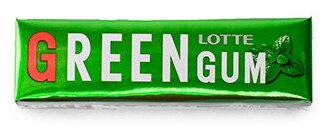 Жевательная резинка Lotte Green Gum Свежая зеленая мята 9 пластинок - фотография № 4