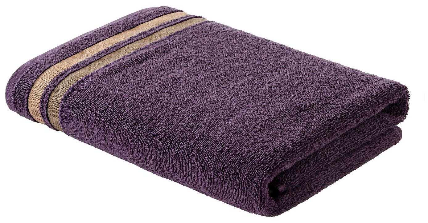 Махровое полотенце Самойловский текстиль Исландия 70х140 см, цвет фиолетовый (баклажан) - фотография № 1