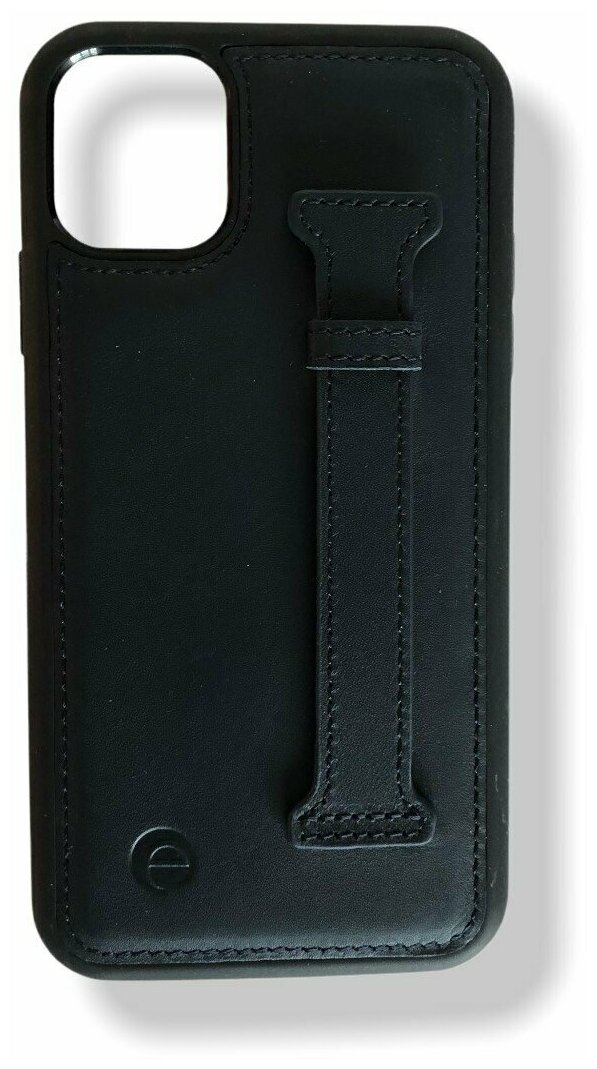 Кожаный чехол для телефона Elae Apple iPhone 12 Mini с кожаной подставкой Черный CFG-12M-SYH