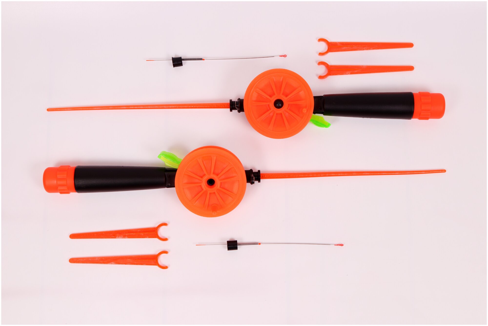 фото Набор зимних удочек salmo 2 шт. / оснащенные удочки / 2 удочки со сторожками / удочки с кивком