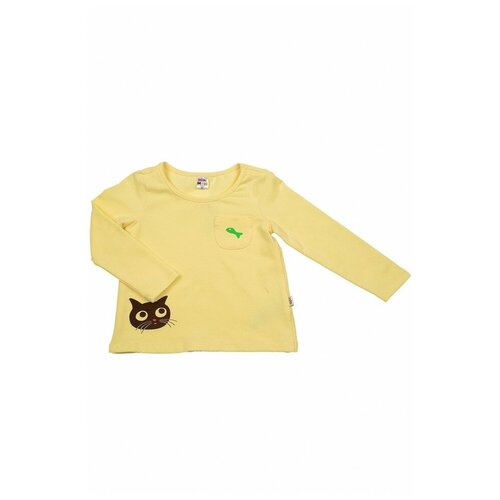 фото Лонгслив mini maxi, 2411, цвет желтый, размер 104