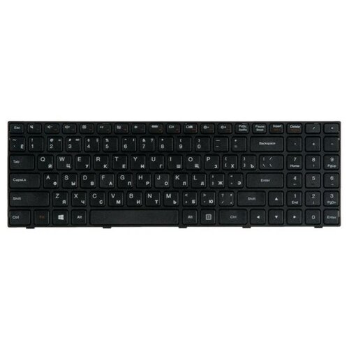 Клавиатура для ноутбука Lenovo IdeaPad 100 100-15IBY B50-10 черная с рамкой гор Enter ZeepDeep 79700₽