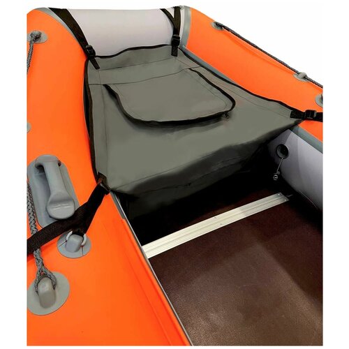 фото Носовая сумка (рундук) для лодки из пвх универсальная графит riverboats