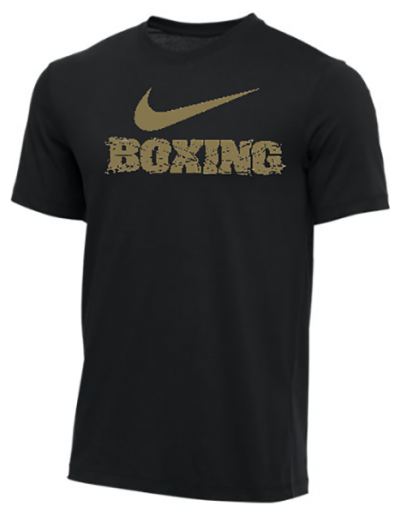 Футболка Nike Cotton Dri-Fit Boxing Black/Gold (S)