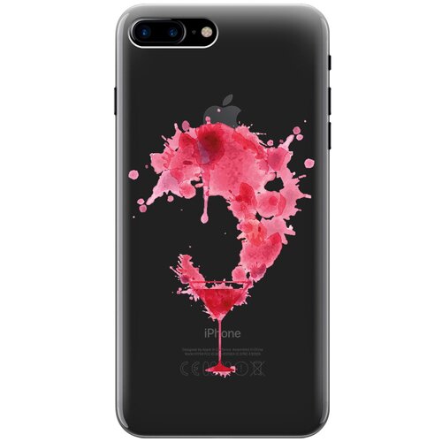 Силиконовый чехол на Apple iPhone 8 Plus / 7 Plus / Эпл Айфон 7 Плюс / 8 Плюс с рисунком Cocktail Splash силиконовый чехол на apple iphone 8 plus 7 plus эпл айфон 7 плюс 8 плюс с рисунком rain soft touch бирюзовый