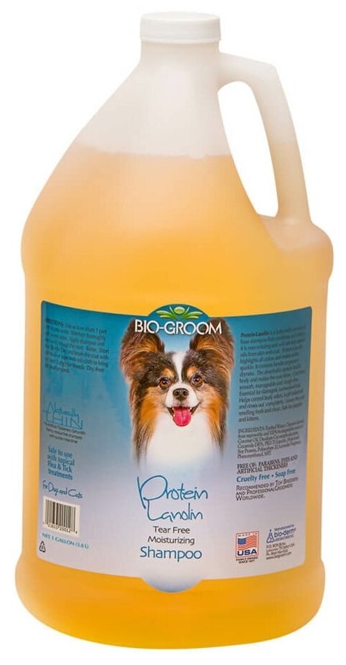 Шампунь -кондиционер Bio-Groom Protein/Lanolin увлажняющий для кошек и собак , 3.8 л
