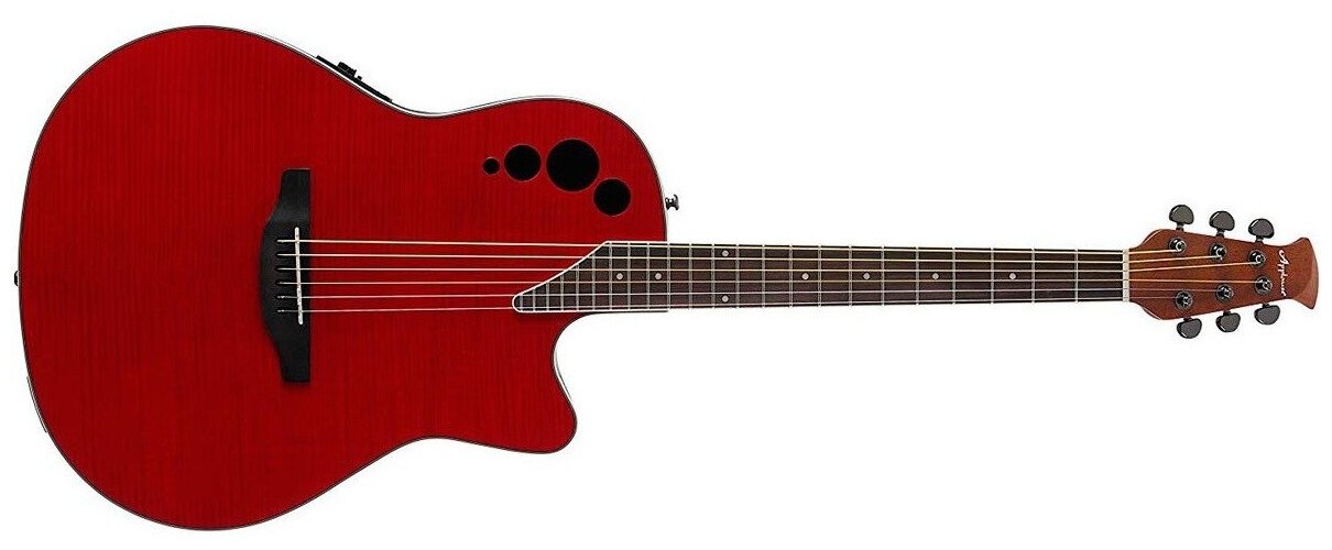 Электроакустическая гитара Ovation APPLAUSE AE44IIP-CHF Mid Cutaway Cherry Flame