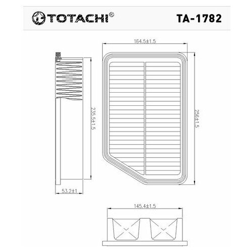 Totachi Фильтр воздушный HYUNDAI/KIA TUCSON/ ix35/SPORTAGE/