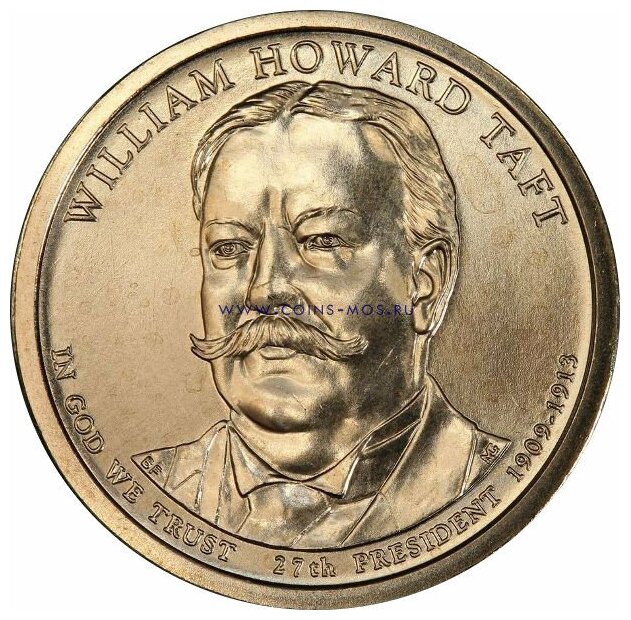 США Вильям Ховард Тафт 1 доллар 2013 г
