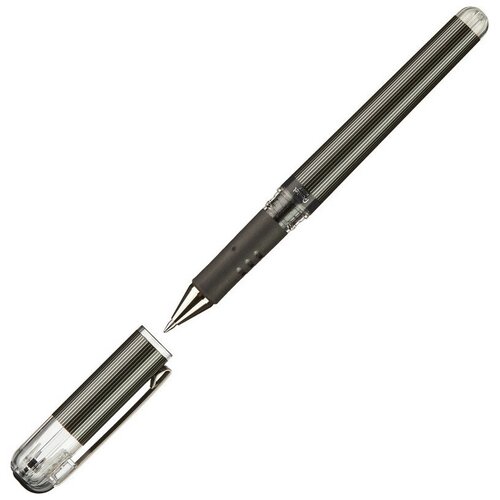 Ручка гелевая неавтоматическая Pentel Hybrid gelGripDX чер0.7мм К227-А, манж комплект 5 штук ручка гелевая неавтомат pentel hybrid gelgripdx син0 7мм к227 с манж
