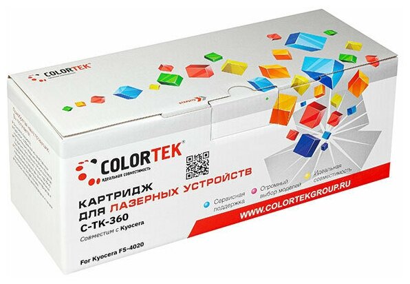 Картридж лазерный Colortek CT-TK-360 для принтеров Kyocera CT-TK360 .