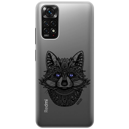 Силиконовый чехол на Xiaomi Redmi Note 11S, Сяоми Редми Ноут 11С с 3D принтом Grand Raccoon прозрачный чехол книжка на xiaomi redmi note 11s сяоми редми ноут 11с с 3d принтом grand wolf золотистый